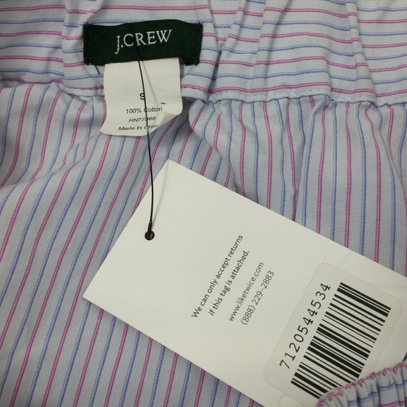 J.CREW CANDY STRIPER BLUE & RED STRIPED CIRCLE COTTON FLARED MINI SKIRT S - Picture 7 of 7